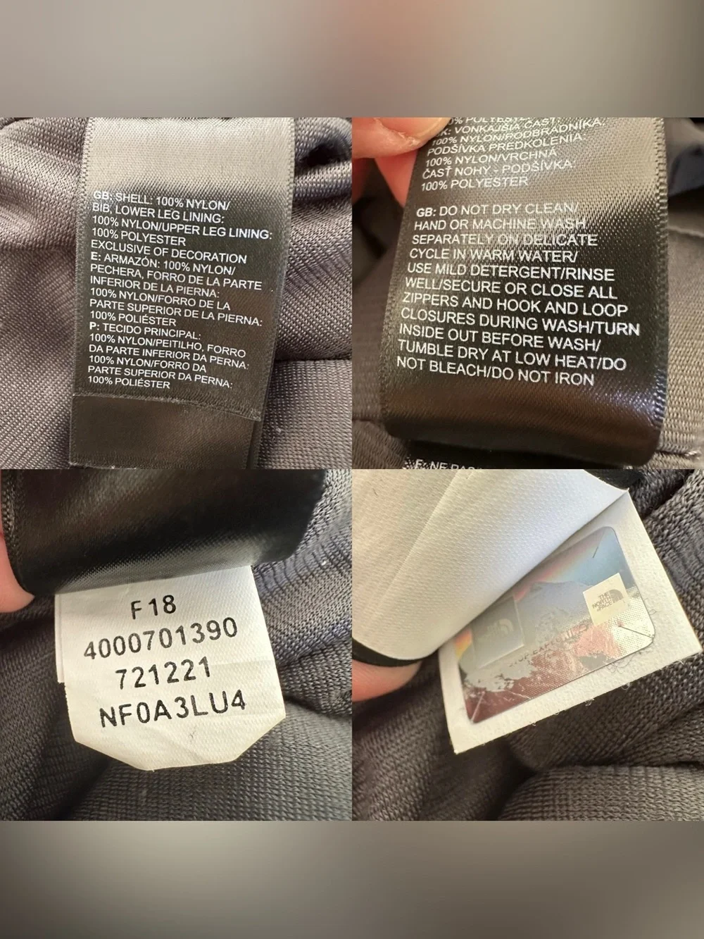 The North Face Freedom Snow Bibs Sz L Black